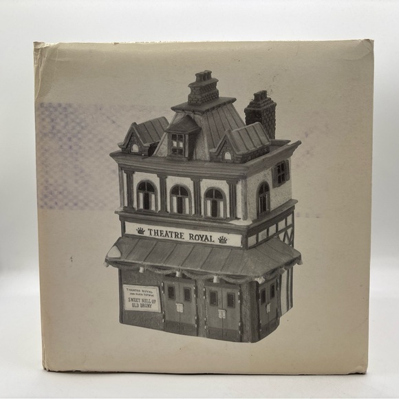 Department 56 1989 Vintage HVC Dickens Village Series Theatre Royal 5584-0 - Picture 10 of 12